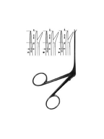 Bellucci Micro Ear Scissors shaft length 80mm