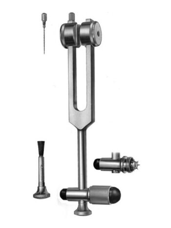 Neuro Tuning Fork with hammer, pinwheel, brush and needle