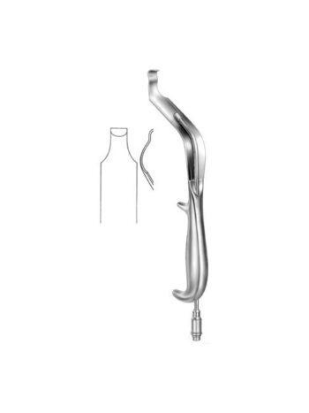 Intra Oral Retractor 12,5 / 27 mm l&m, for vertical osteotomiy with fiber optic light carrier