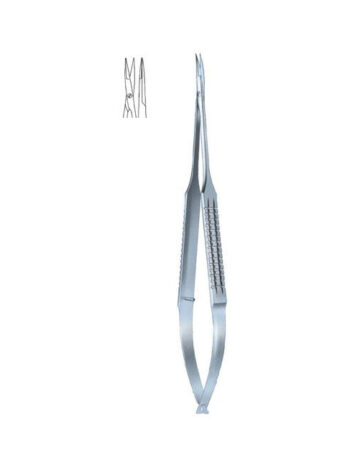 Micro Scissors flat handle diamond coated cutting edges blade 15cm
