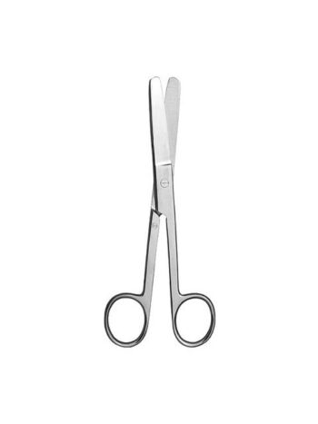 Single Use Operating Scissors Straight, Blunt 13 cm