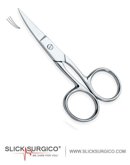Heavy Duty Nail Scissors Curved Blade